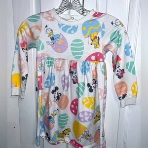 Colorful vintage disney dress Mickey Mouse and friends